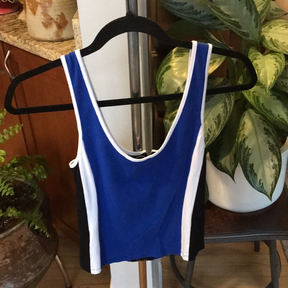 Express Y2k Zip Up Vertical Striped Color Block C… - image 5